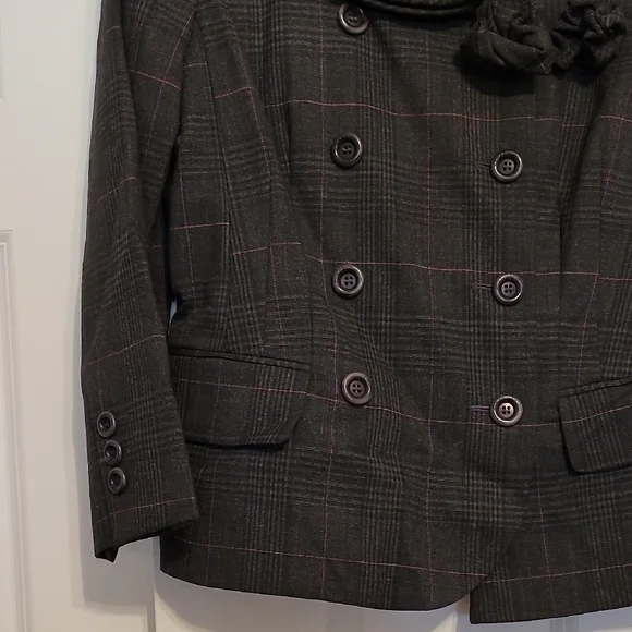 Moschino Black Double-Breasted Blazer